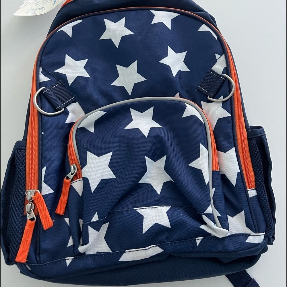School backpack, navy stars by Pottery barn, NWT